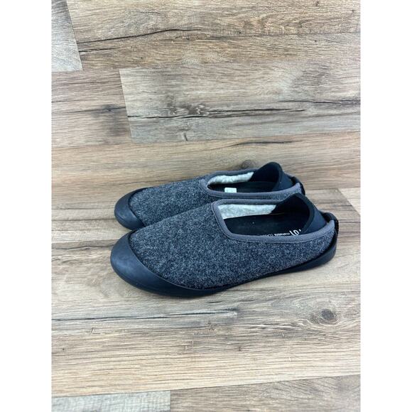 Mahabis Classic Dark Grey Wool / Yellow Soles Slippers Size EU 37 US 6.5 - Picture 2 of 7